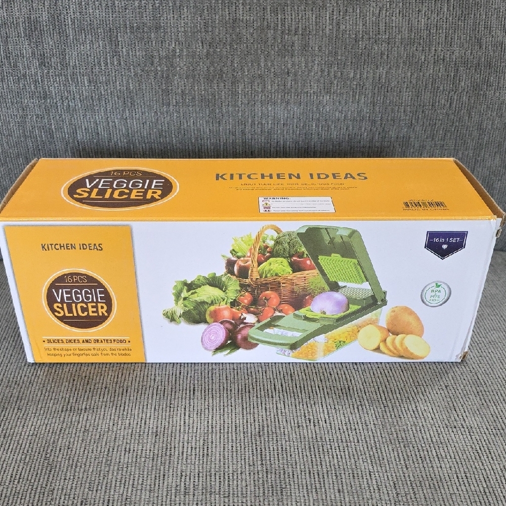 Kitchen Ideas 16 Pcs Veggie Slicer
